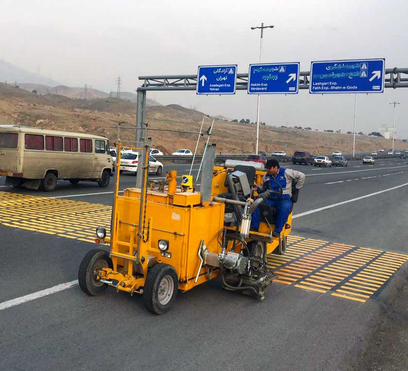 خطکشی رنگ گرم