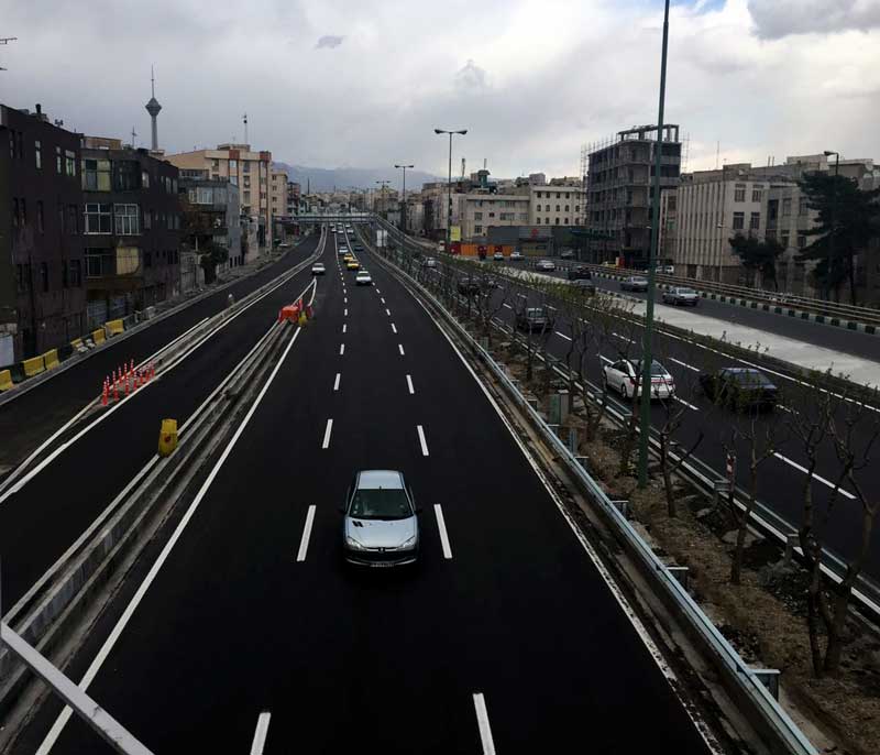 رنگ ترافیک تهران